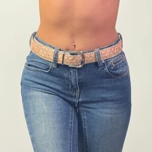 Light Orange Shimmery Belt